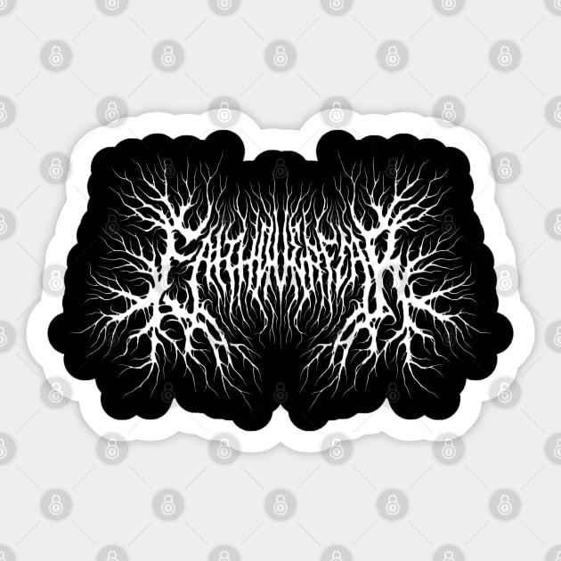 Faith over Fear death metal design Sticker by Tmontijo